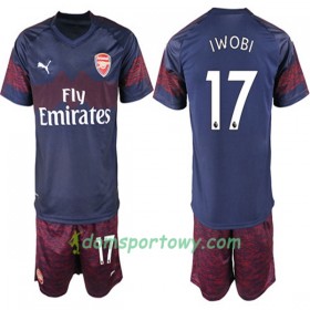 Koszulka Arsenal Alex Iwobi 17 Dziecięcy Wyjazdowe Koszulki Piłkarskie 2018-2019 Krótki Rękaw
